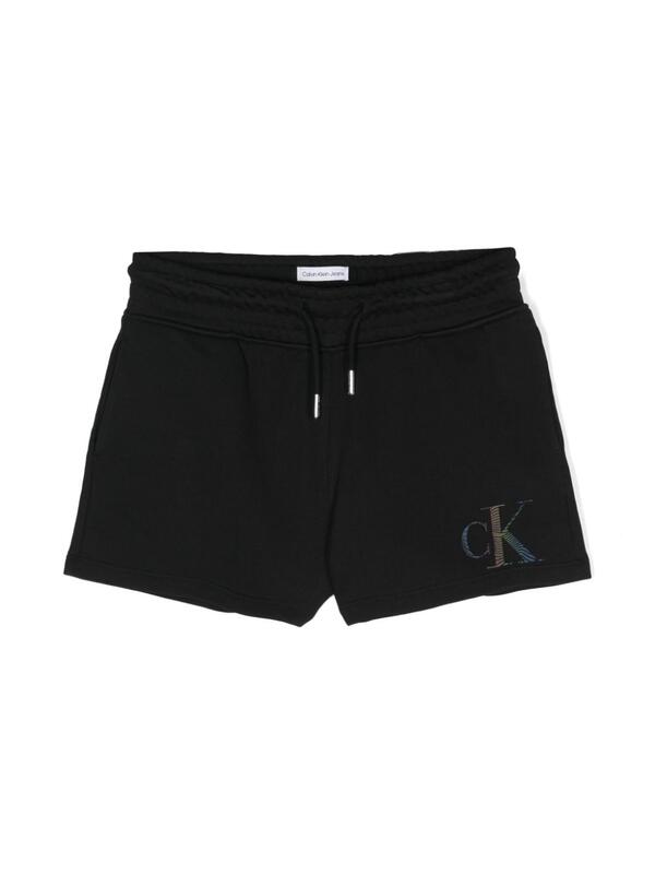Calvin Klein IRIDESCENT CK LOGO S, BEH Siyah Çocuk Şort