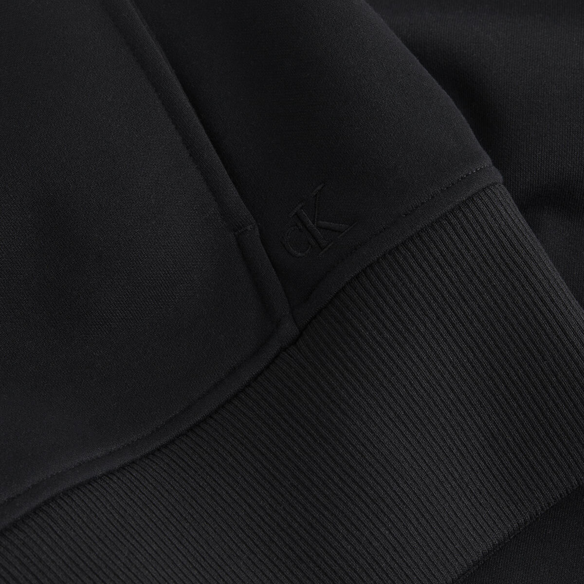 Calvin Klein CUT OFF LOGO TAPE ZI Erkek Siyah Fermuarlı Ceket