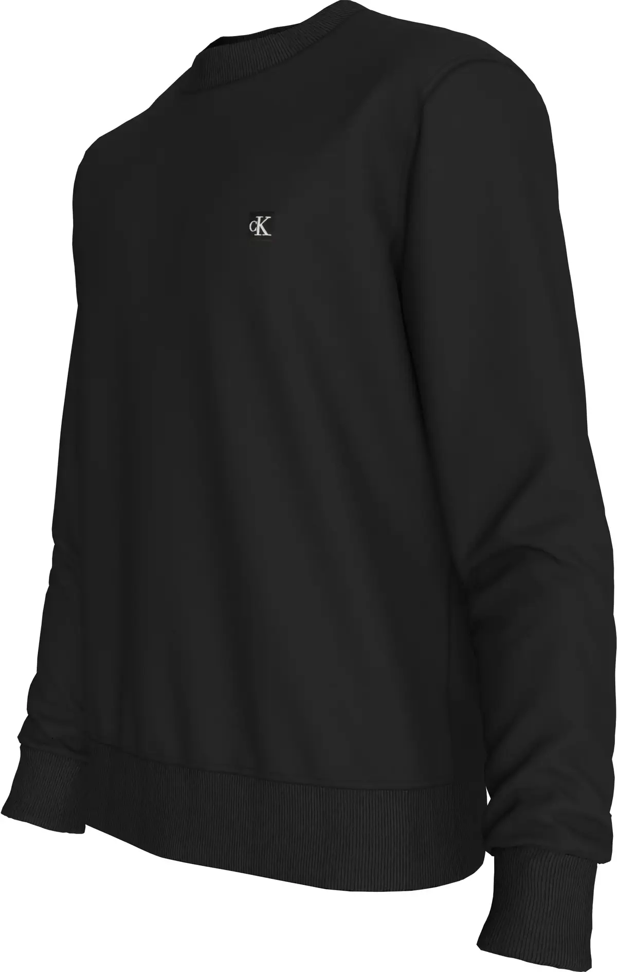 Calvin Klein CK EMBRO BADGE CREW, BEH Siyah Erkek Sweatshirt