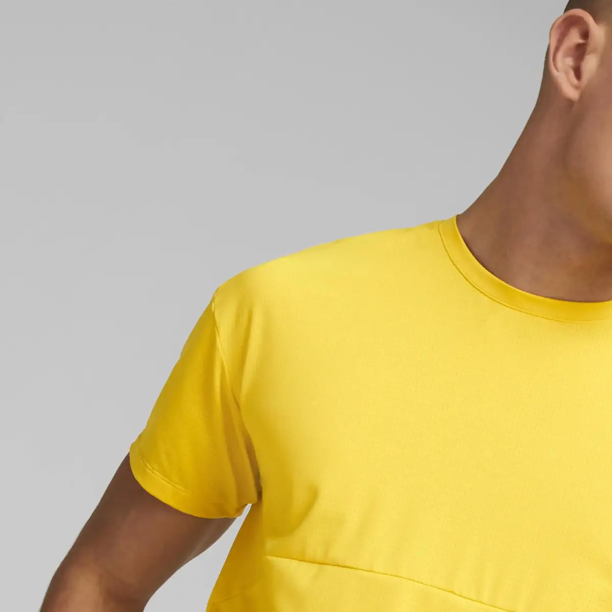 Puma M First Mile Commercial Sarı Erkek T-Shirt
