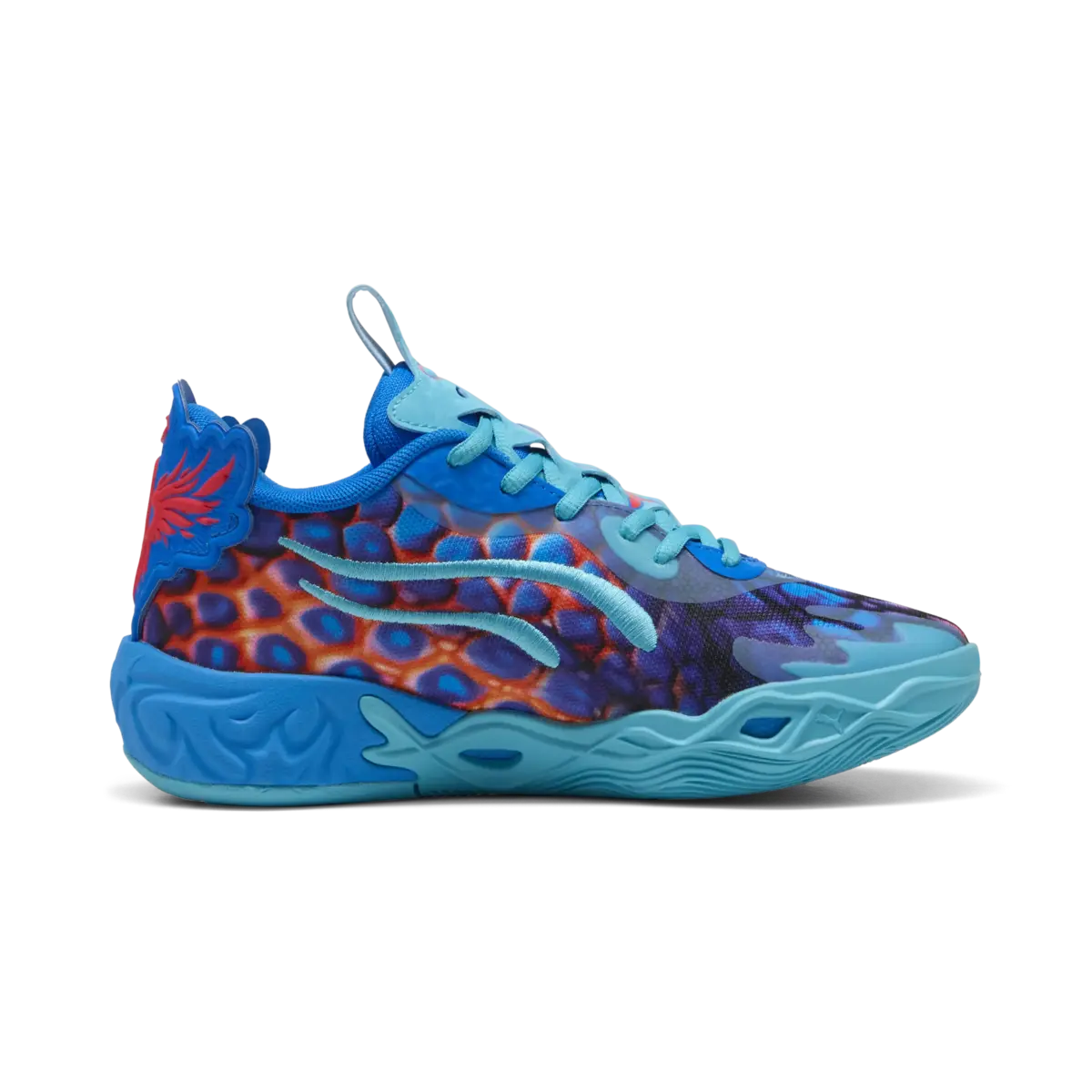 Puma MB.04 Lo Alien Skins JR Mavi Unisex Basketbol Ayakkabısı