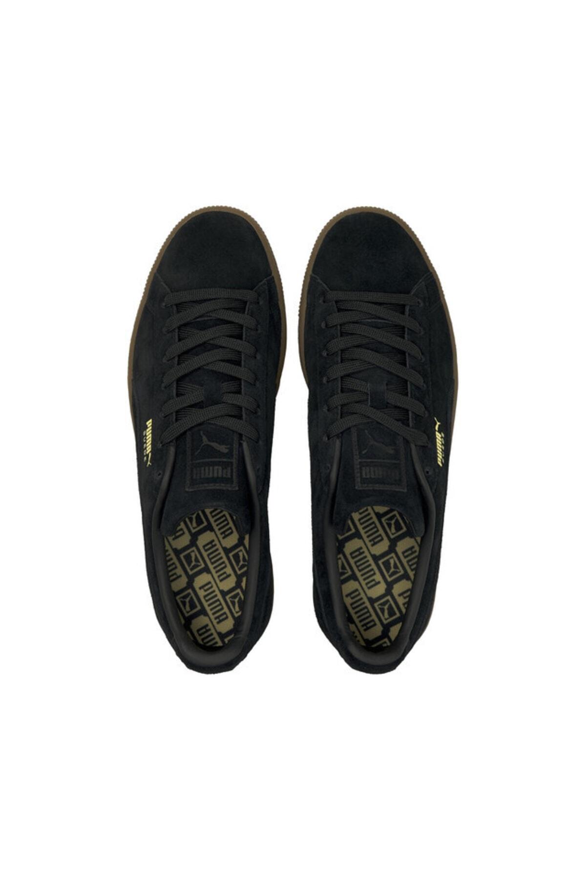 Puma Suede Gum Siyah Erkek Günlük Spor Ayakkabı