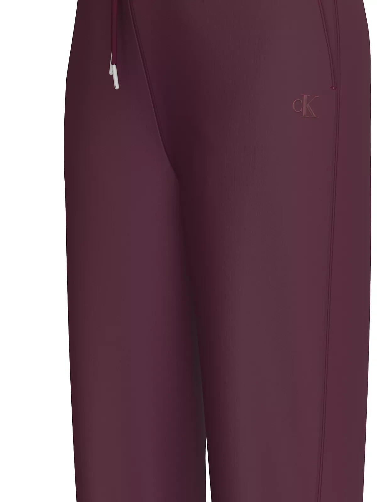 Calvin Klein ARCHIVE LOGO FRENCH TERRY SLIM J Kadın Bordo Eşofman Altı