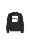 Calvin Klein LS PREMIUM FLEECE CA Siyah Erkek Tişört