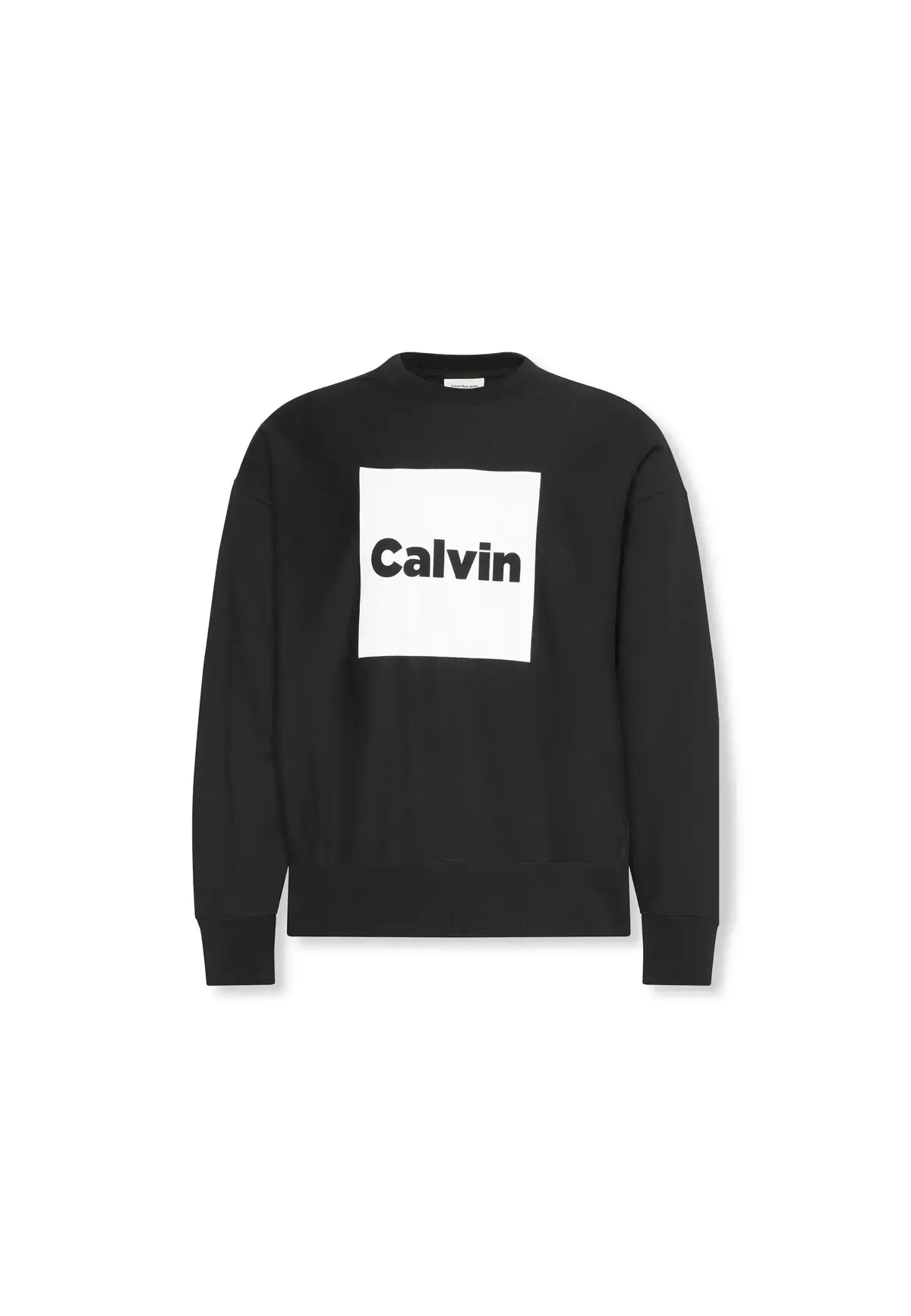 Calvin Klein LS PREMIUM FLEECE CA Siyah Erkek Tişört