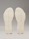 Calvin Klein FLATFORM SANDAL SLID, AEO Krem Kadın Terlik