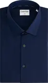 Calvin Klein DOBBY EASY CARE SLIM Erkek Lacivert Gömlek