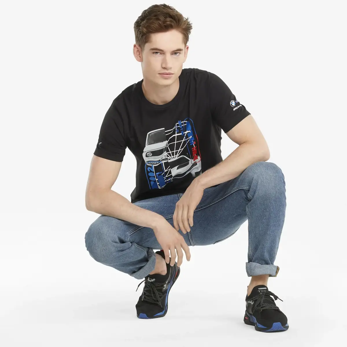 Puma BMW MMS Car Graphic Tee Siyah Erkek T-Shirt