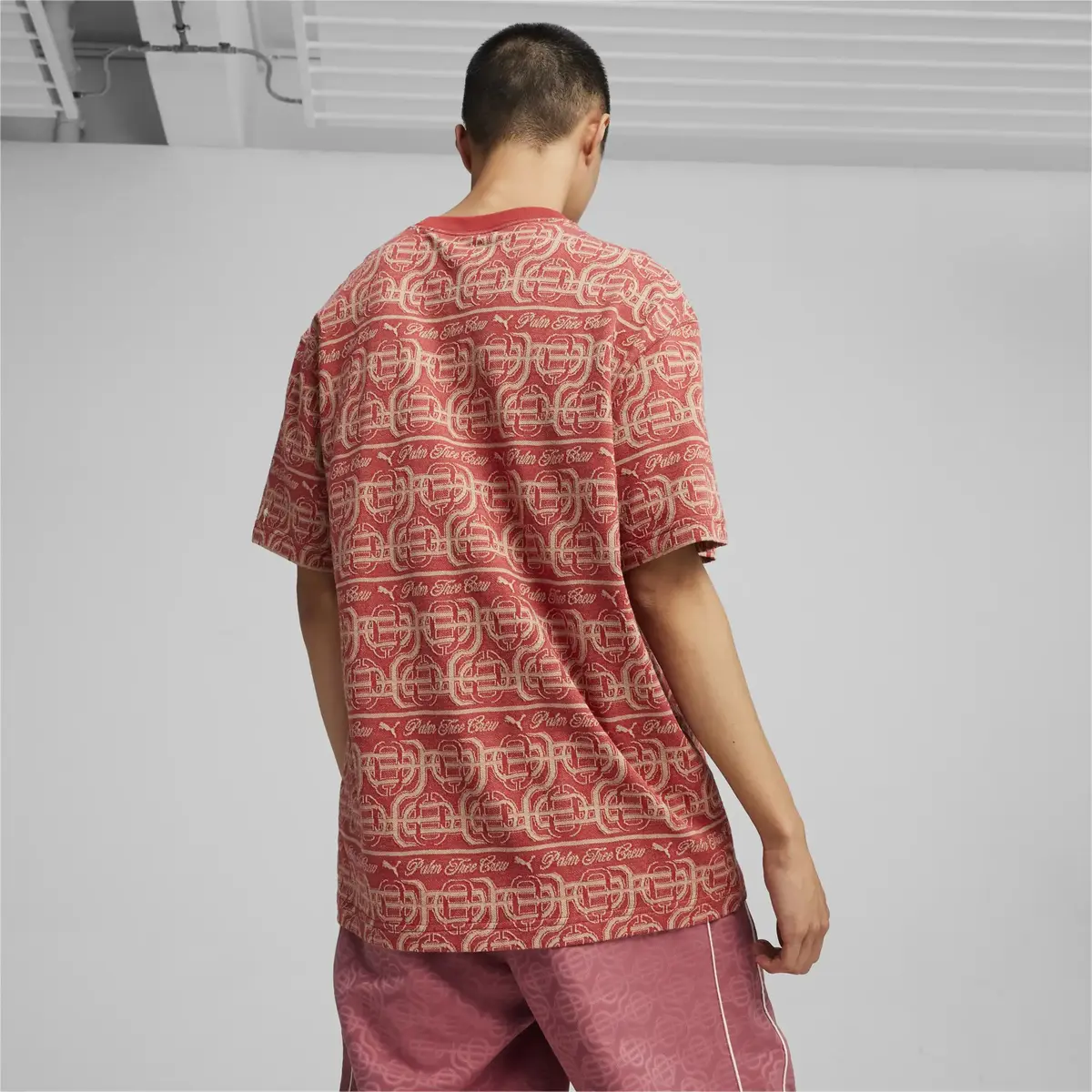 Puma X PTC Striped Tee Kırmızı Erkek T-Shirt