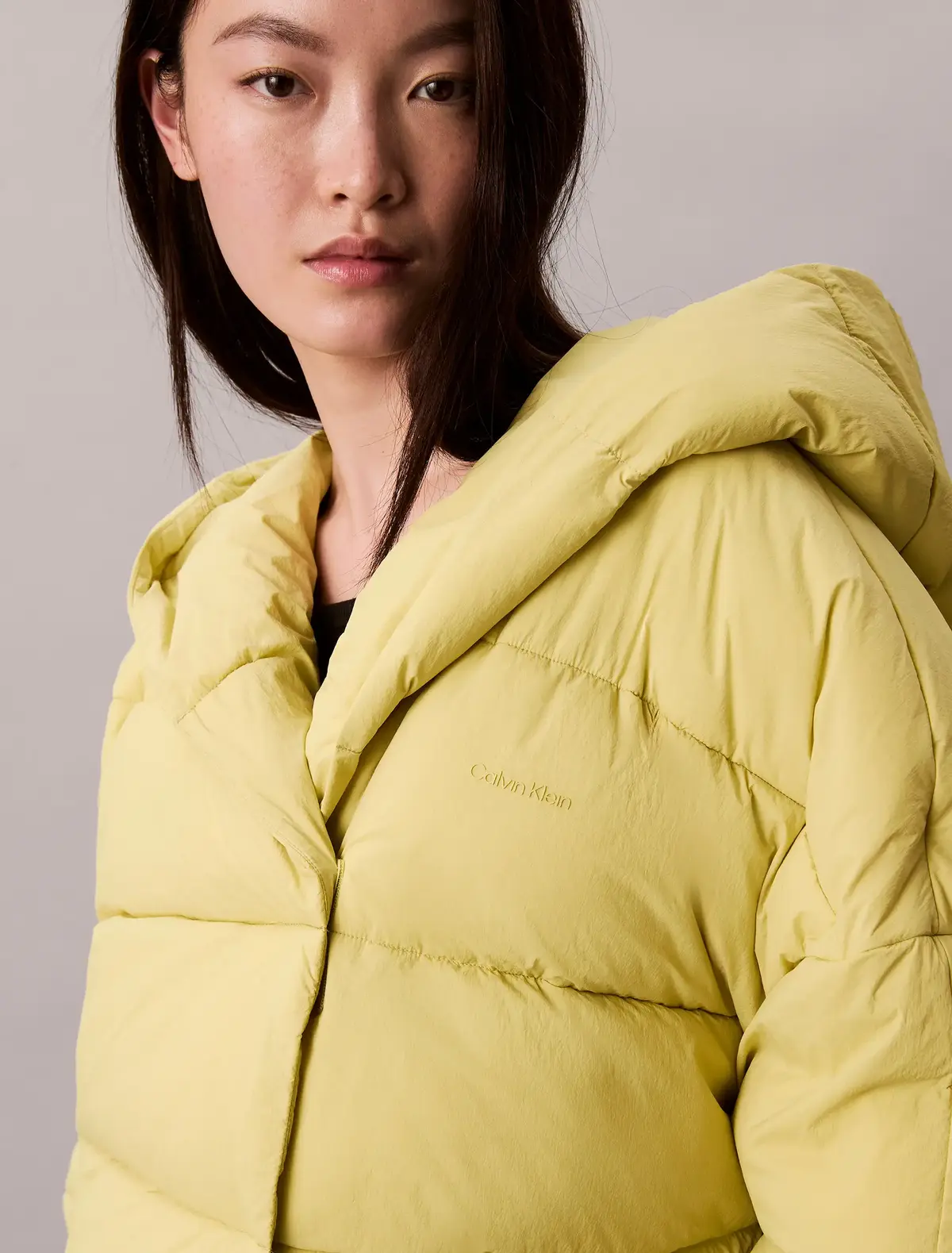 Calvin Klein BLANKET JACKET Yeşil Kadın Mont
