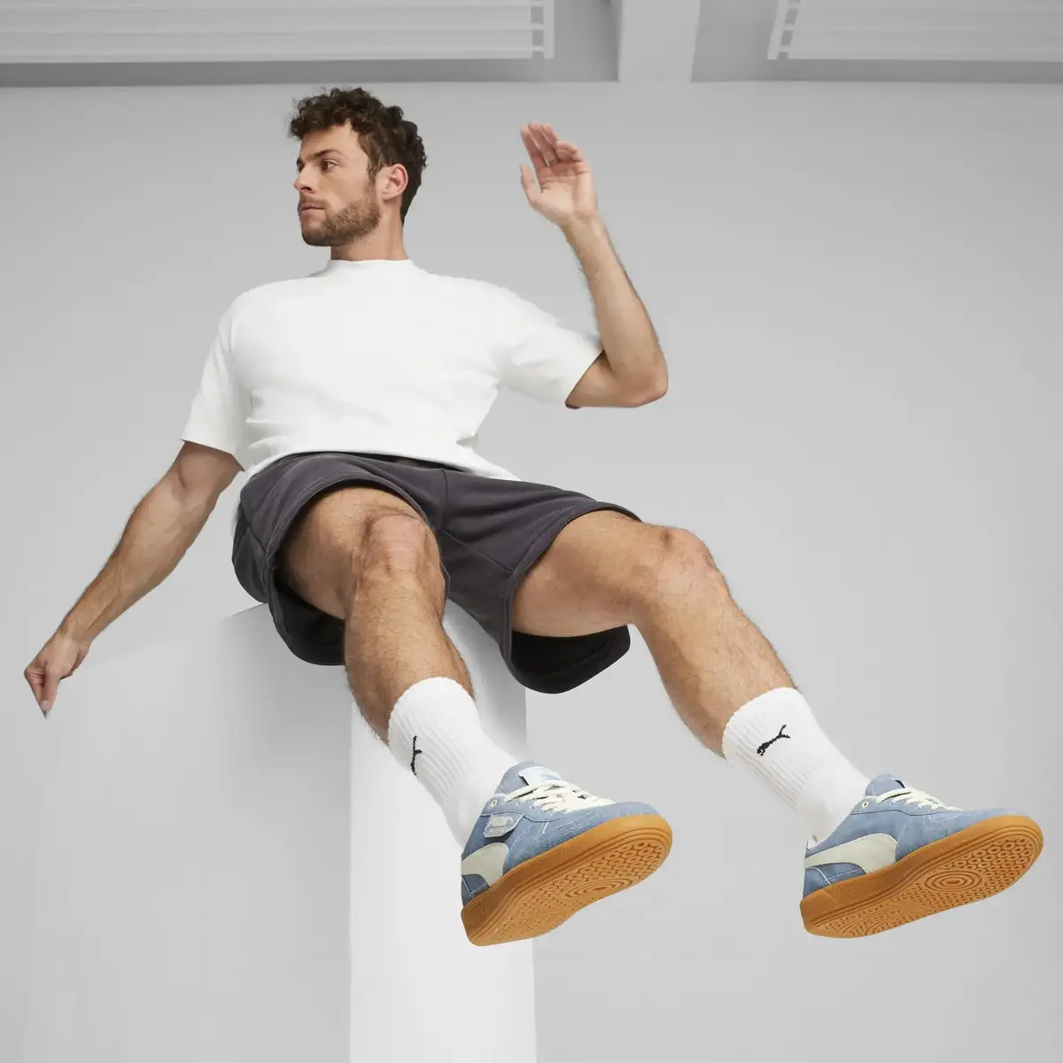 Puma Palermo Basketball Nostalgia Mavi Unisex Basketbol Ayakkabısı