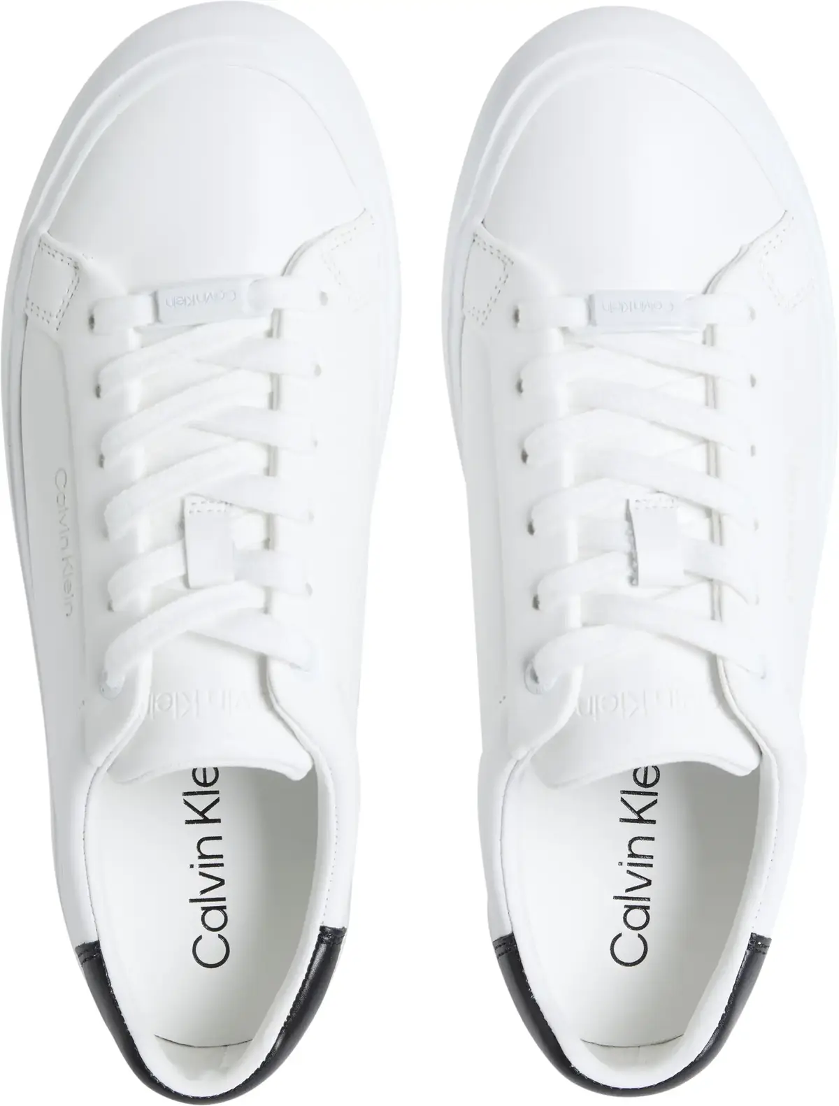 Calvin Klein VULC LACE UP, 0K4 Beyaz Kadın Spor Ayakkabı & Sneaker