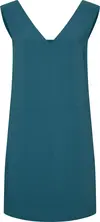 Calvin Klein TRAVEL CREPE V NECK Kadın Yeşil Elbise