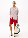 Tommy Hilfiger TH SUMMER CANVAS TOT, 0GY Beyaz Kadın Çanta & Cüzdan
