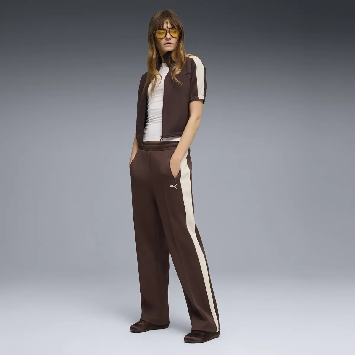 Puma T7 Pants Kahverengi Kadın Eşofman Alt