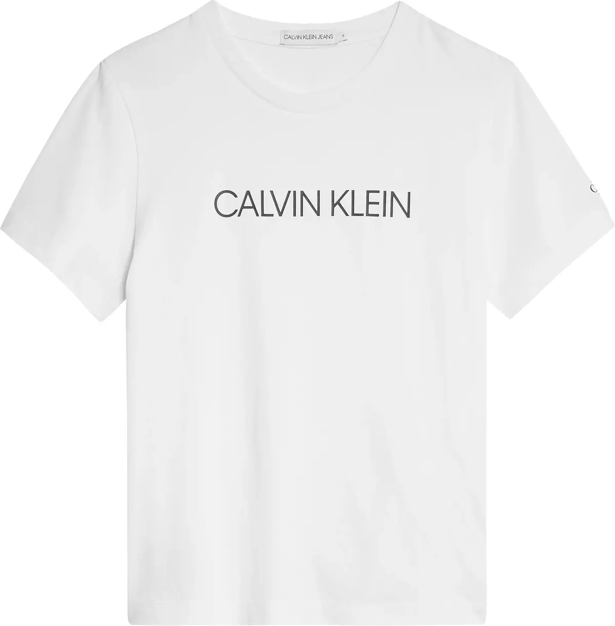 Calvin Klein INSTITUTIONAL T-SHIR Erkek Beyaz T-Shirt