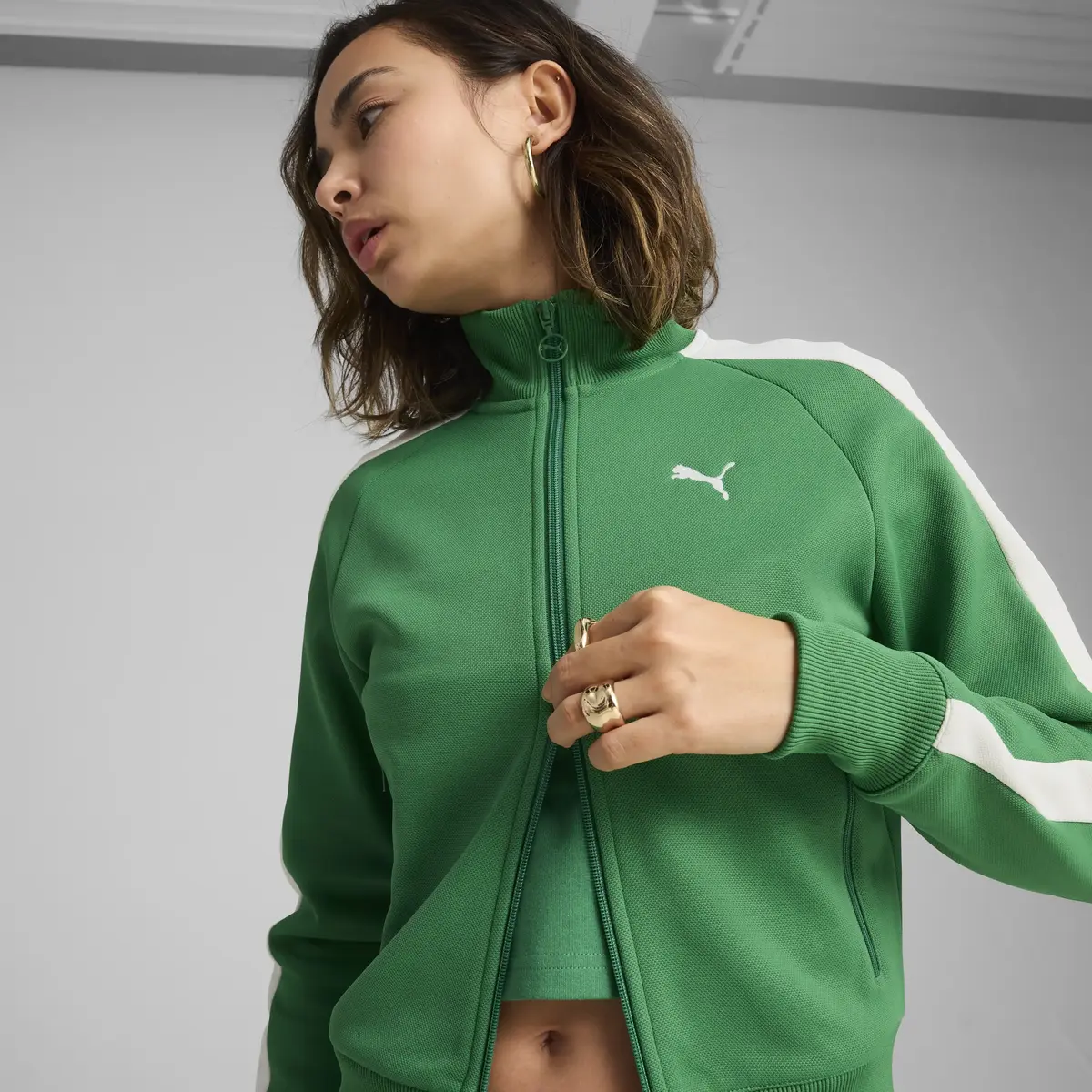 Puma T7 Jacket Yeşil Kadın Ceket