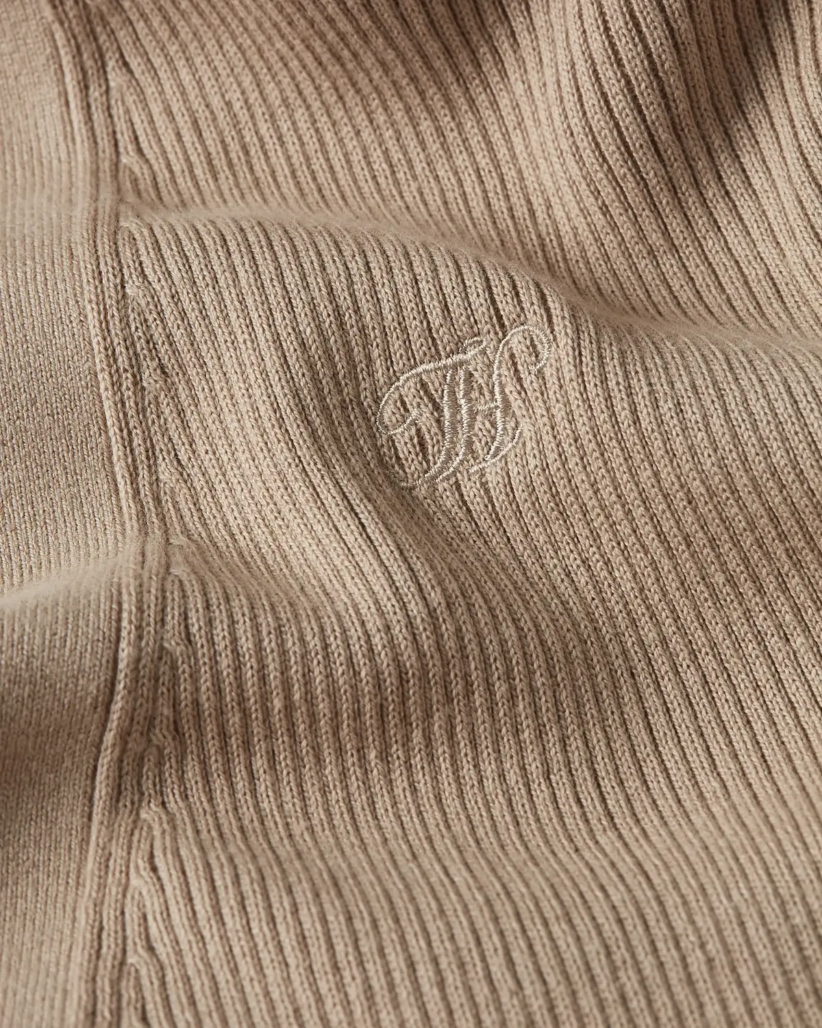 Tommy Hilfiger SOFT RIB MIDI V-NK C Kadın Bej Kazak