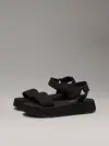 Calvin Klein SANDAL VELCRO WEBBIN, 0GJ Siyah Kadın Terlik