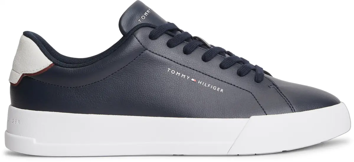 Tommy Hilfiger TH COURT LTH DETAIL, DW5 Siyah Erkek Spor Ayakkabı & Sneaker