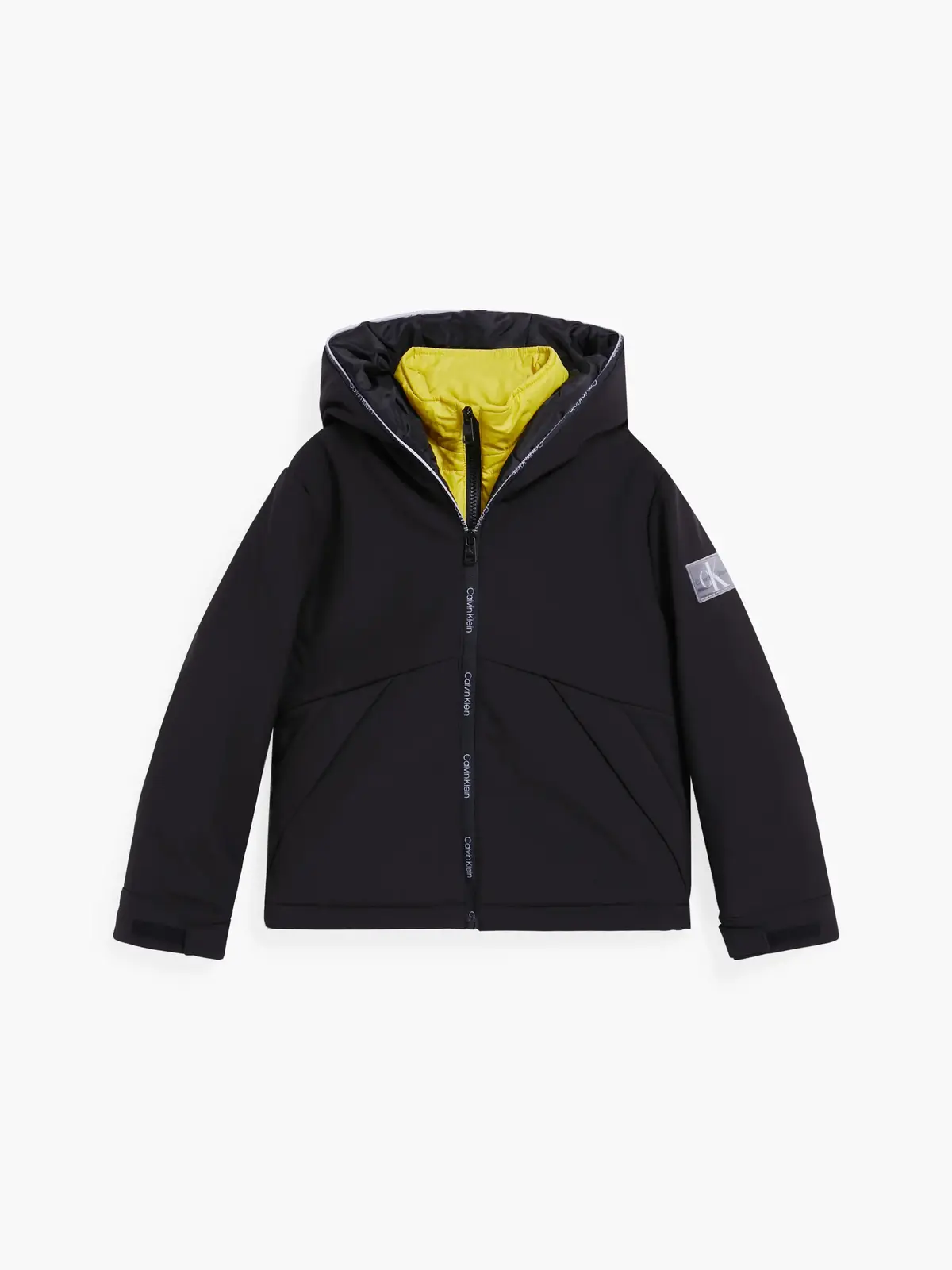 Calvin Klein SHOFT SHELL LOGO JAC Erkek Siyah Şişme Mont