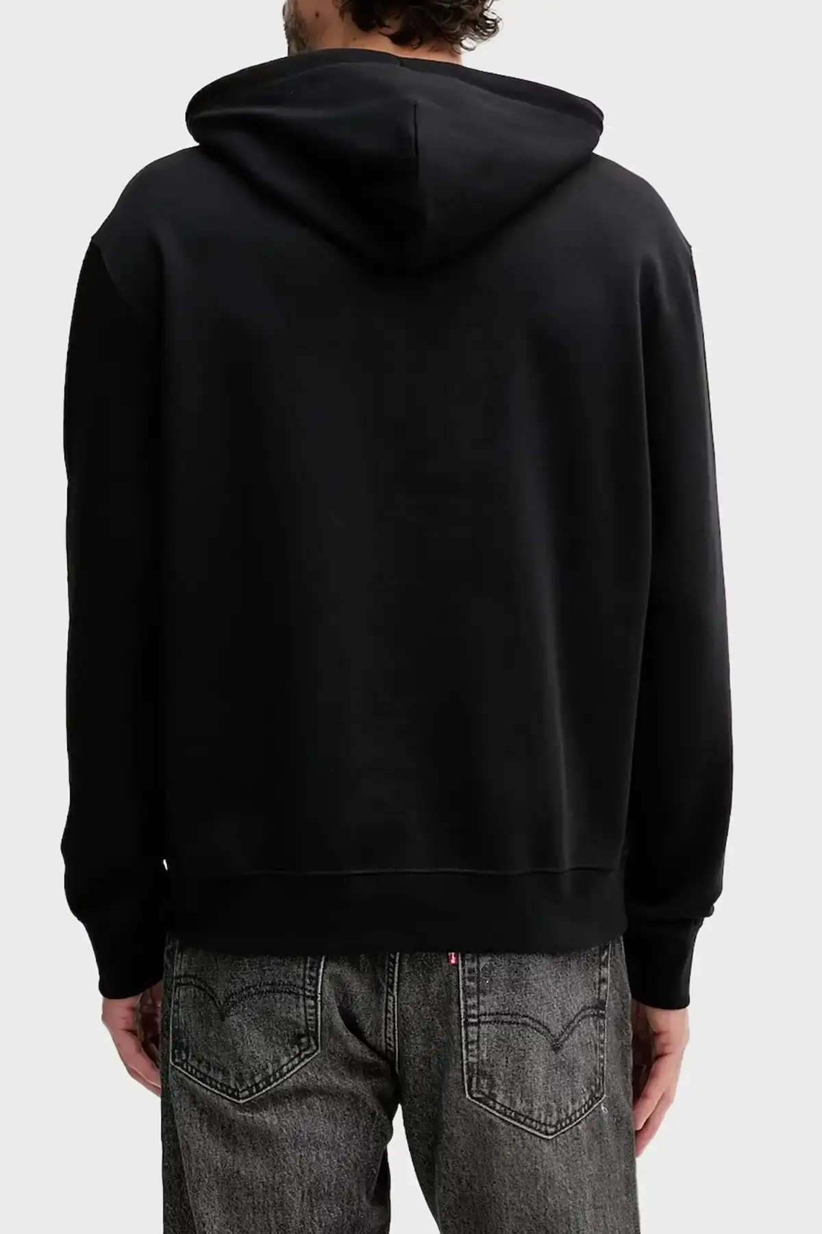 Calvin Klein LS EU 350TERRY SP CK BOX GRAPHIC Siyah Erkek Sweatshirt
