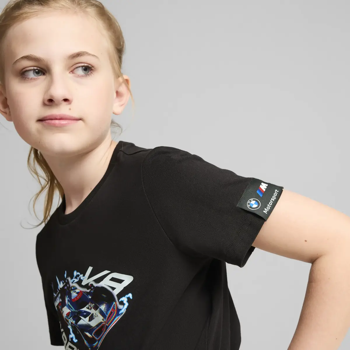 Puma BMW MMS KIDS CAR GRAPHIC TEE Siyah Unisex T-Shirt & Polo