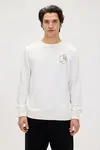 BAD BEAR RUNWAY CREWNECK Erkek Beyaz Sweatshirt