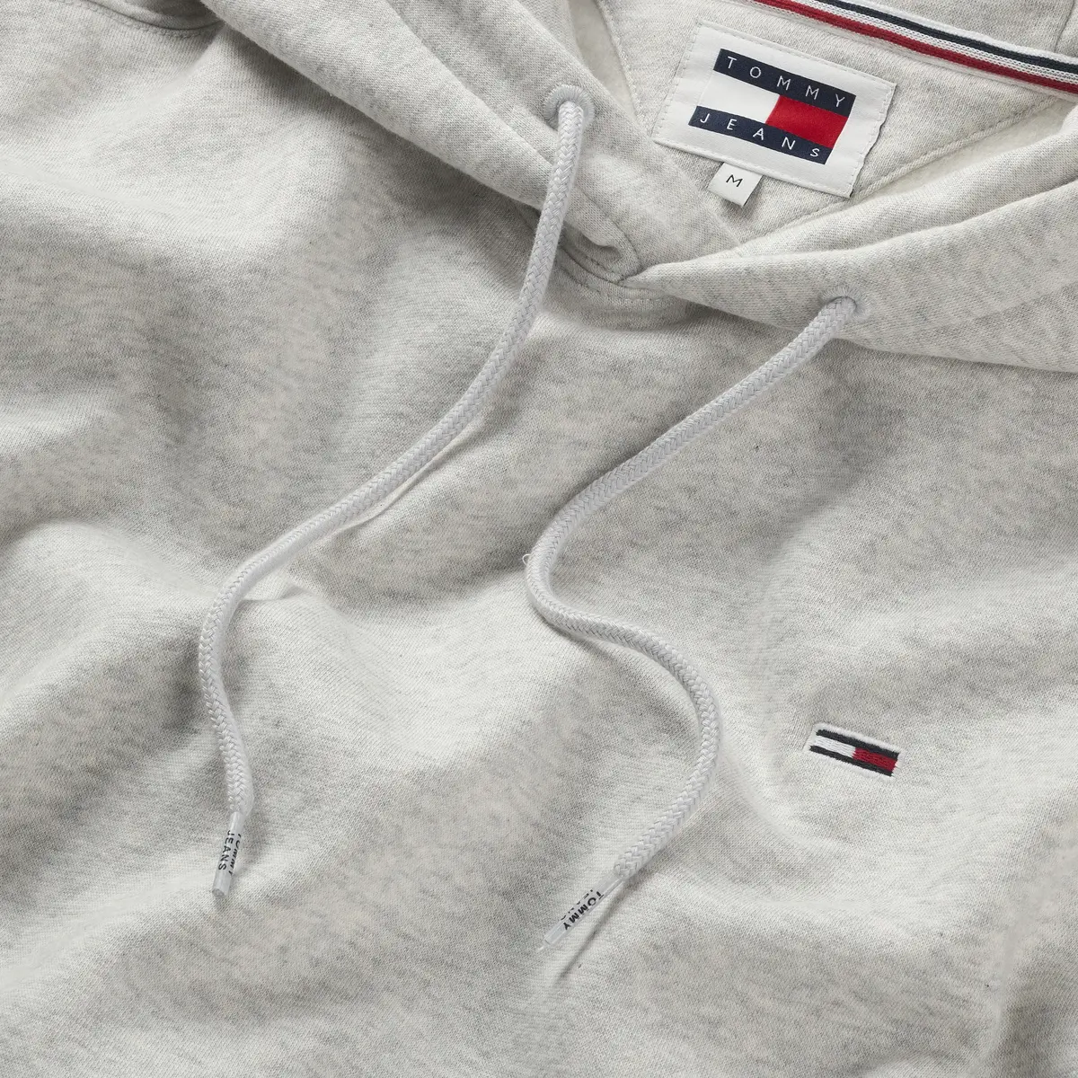 Tommy Hilfiger TJM REG S FLAG HOODI Erkek Gri Sweatshirt