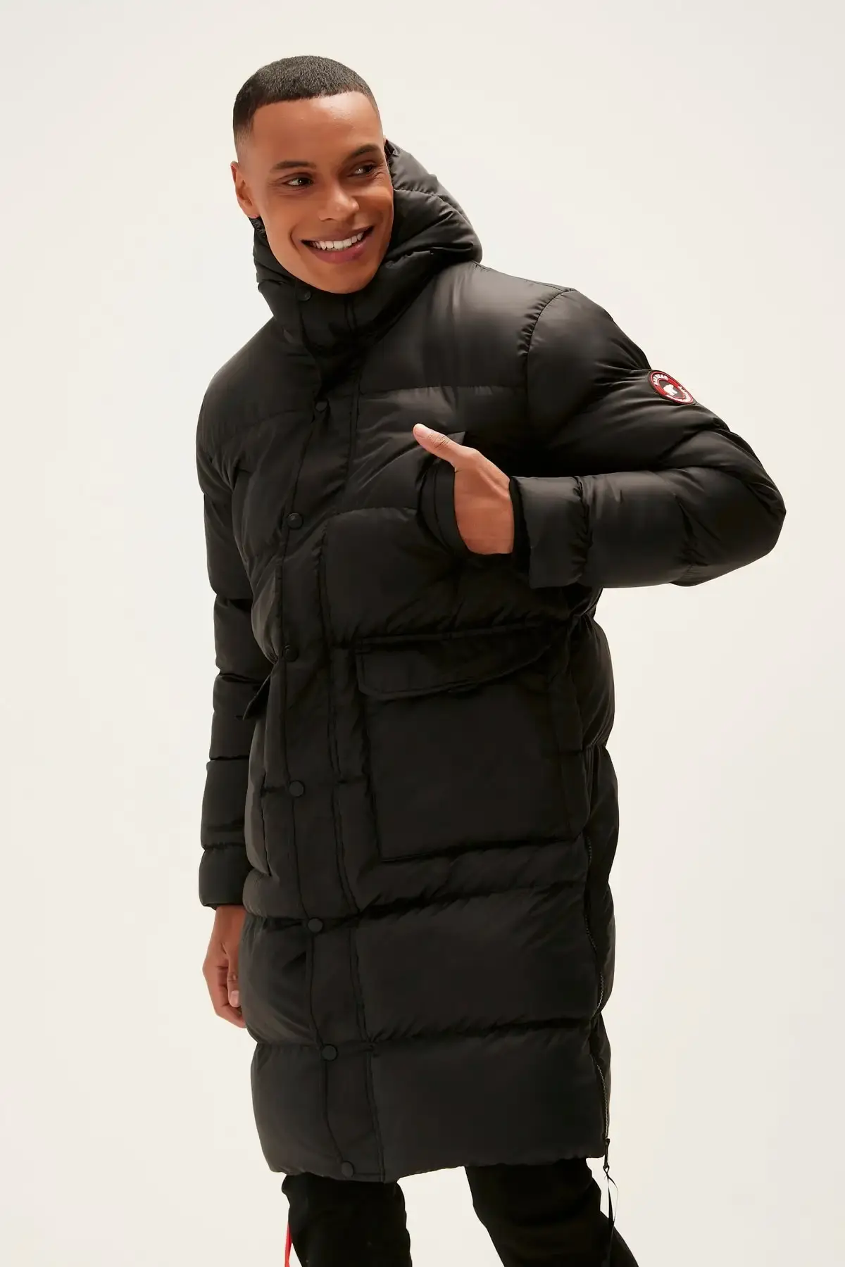 BAD BEAR GOOSE TAIL PUFFER COAT Erkek Siyah Şişme Mont