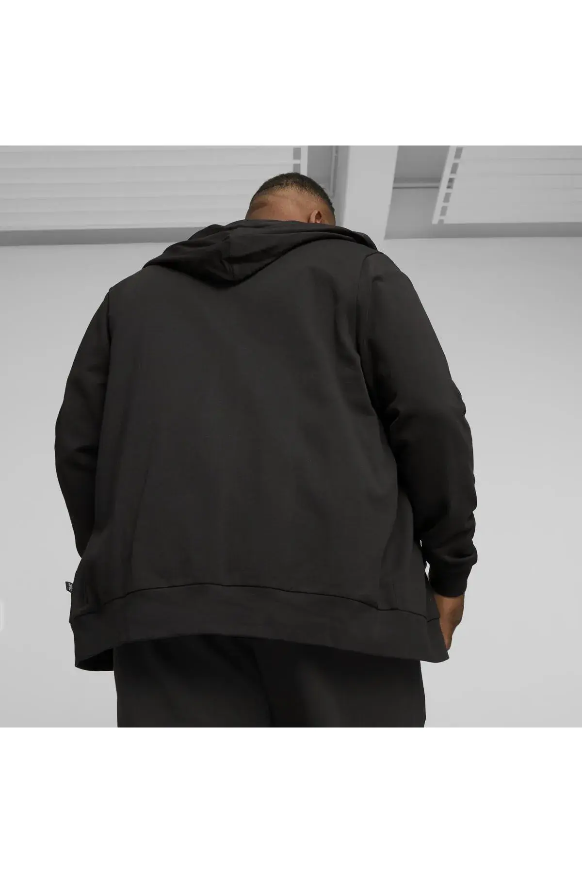 Puma BETTER ESSENTIALS Full-Zip Hoodie TR Siyah Erkek Fermuarlı Ceket