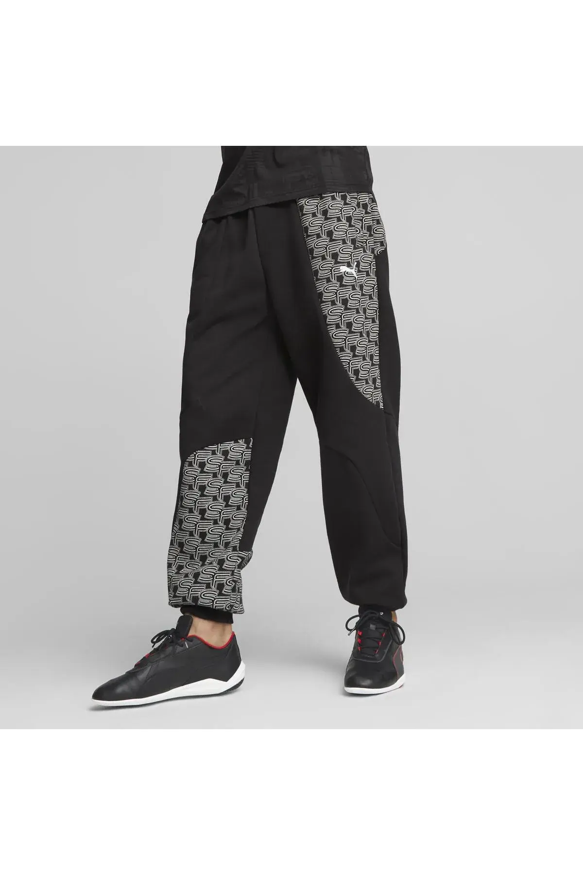 Puma Ferrari Race AOP Sweat Pants Siyah Erkek Eşofman Altı