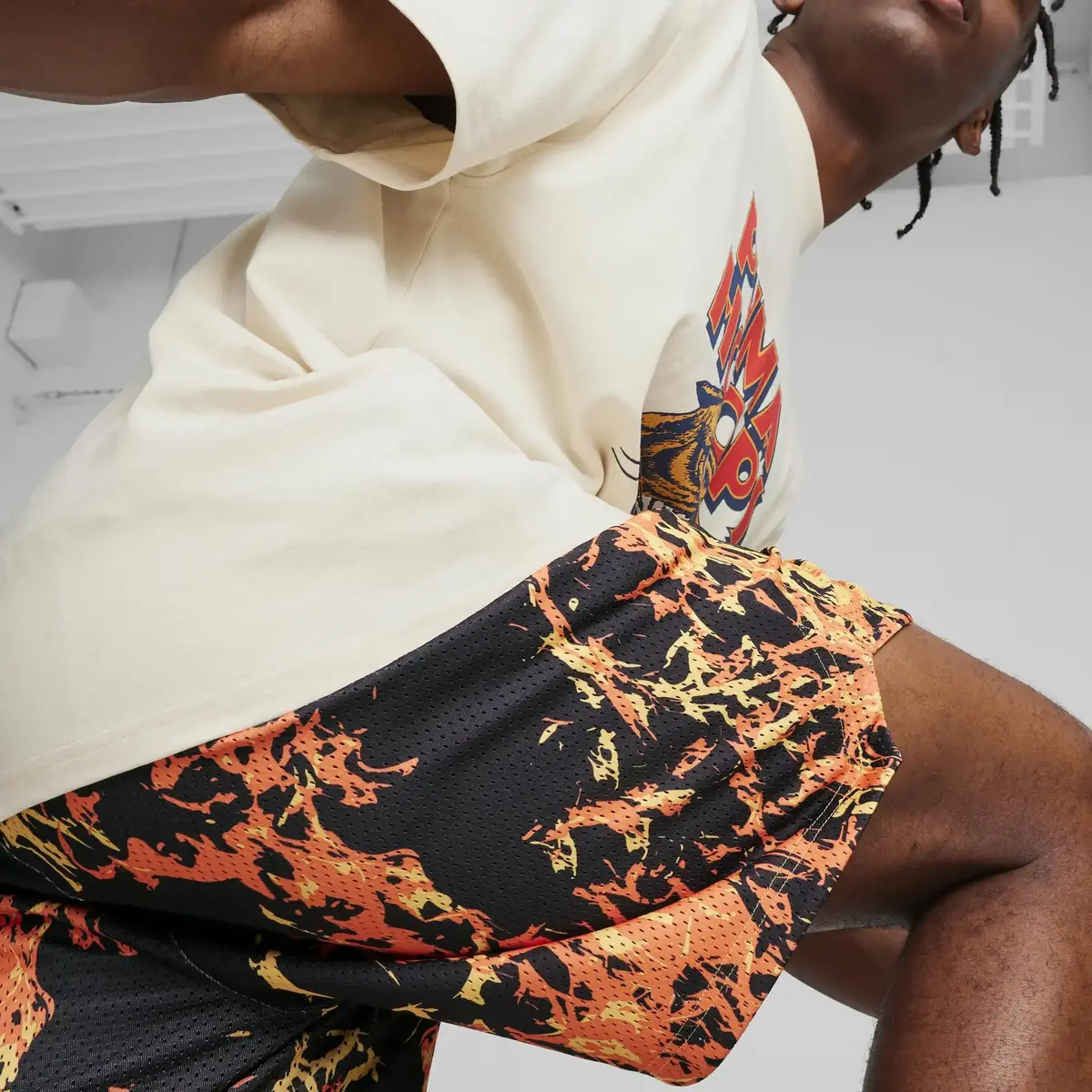 PUMA Straight Flames Short Siyah Erkek Şort