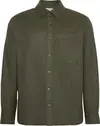 Calvin Klein LS MELANGE FLANNEL EASY SHIRT Erkek Kahverengi Gömlek