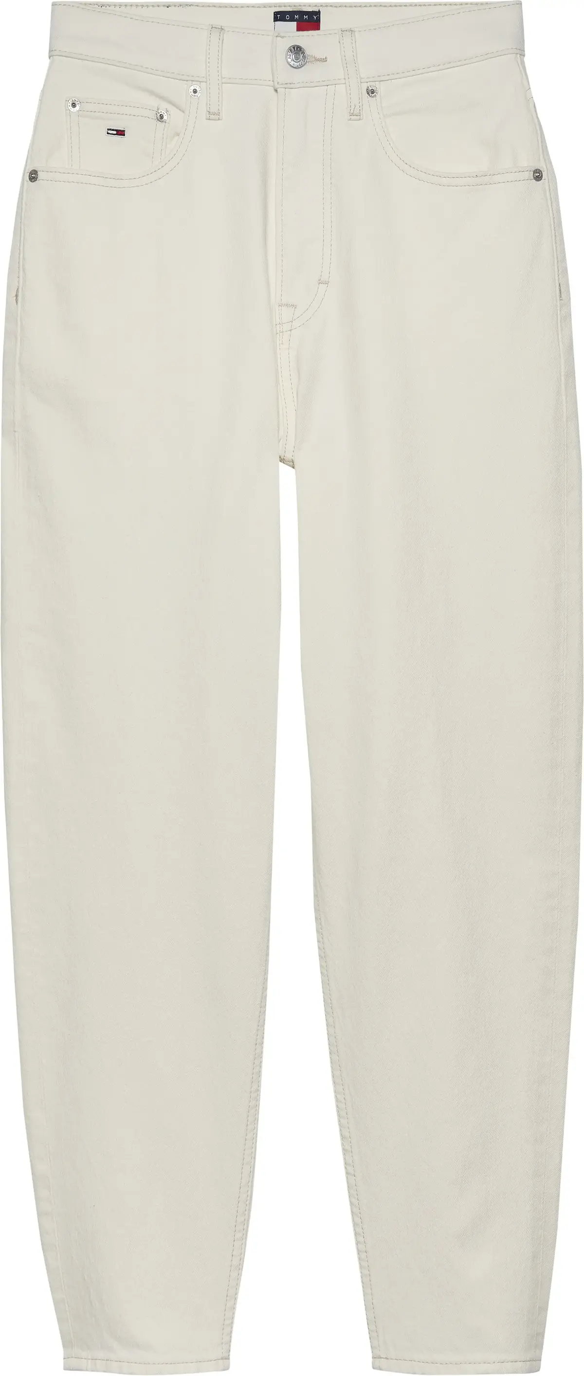 Tommy Hilfiger MOM JEAN UH TPR BI4, 1CE Krem Kadın Jean Pantolon