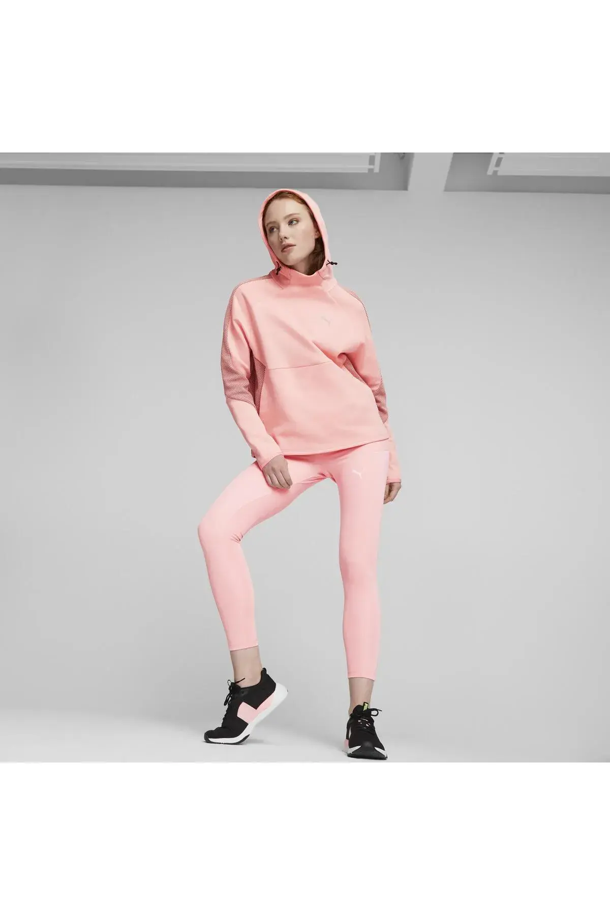 Puma EVOSTRIPE Hoodie Bej Kadın Hoodie