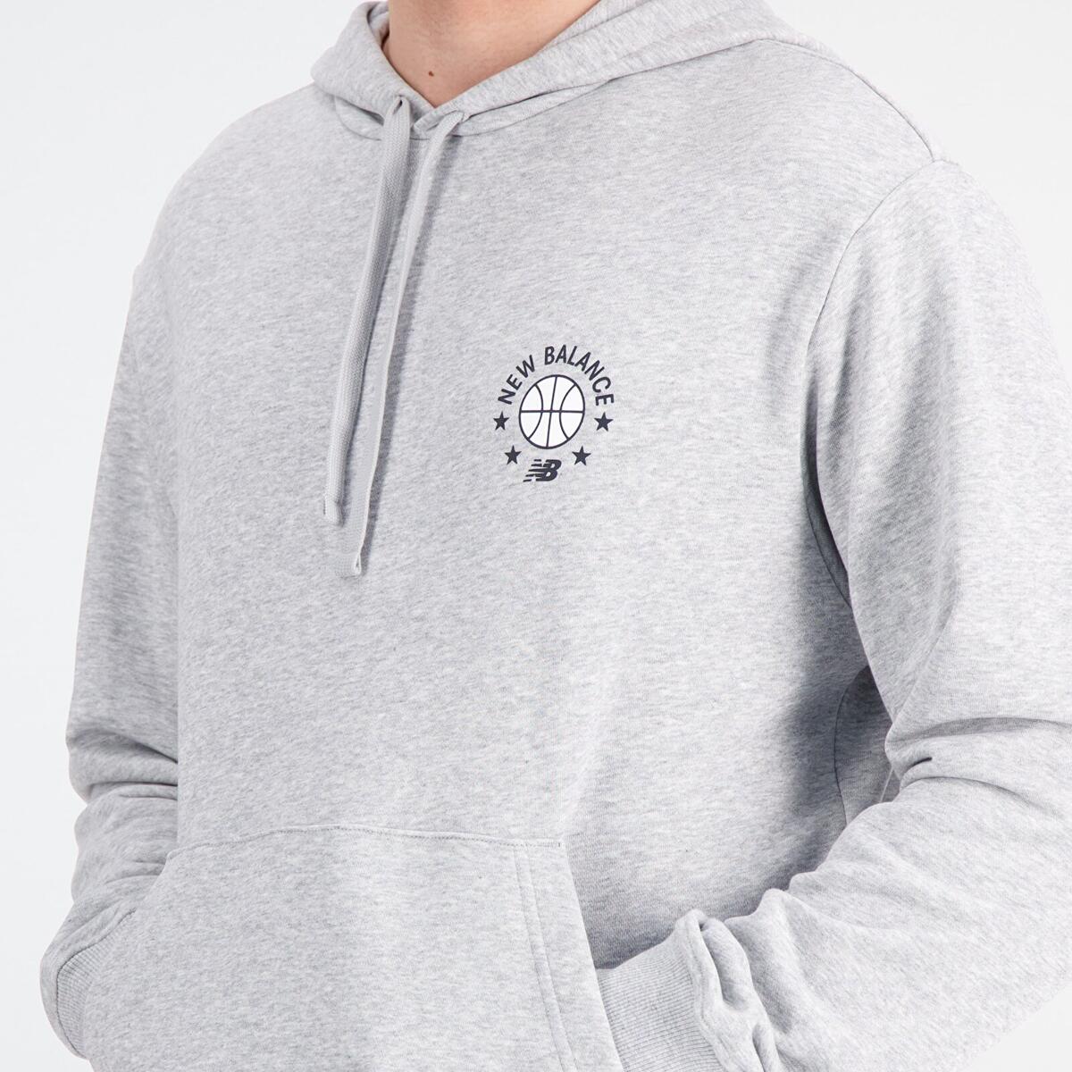 New Balance MNH1411 Erkek Gri Sweatshirt