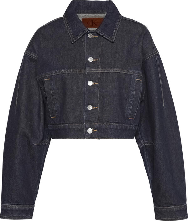 Calvin Klein ARTICULATED DENIM JACKET RESIN R Mavi Kadın Ceket