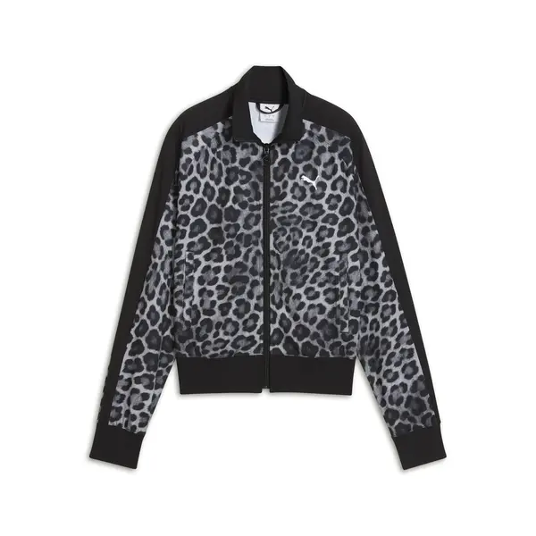 Puma T7 LEO LUXE AOP Track Jacket Siyah Kadın Ceket