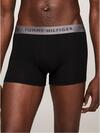 Tommy Hilfiger 3P TRUNK SHINE WB, 0UB Siyah 3'lü Erkek Boxer