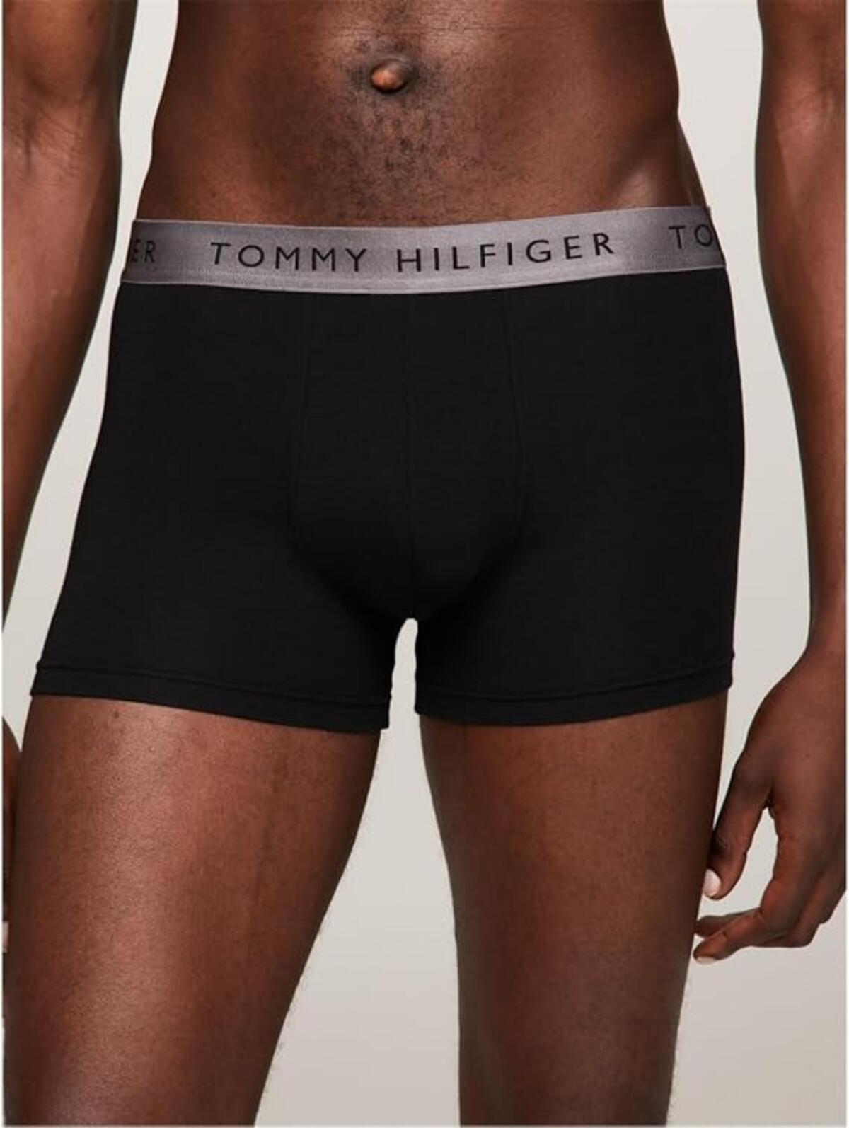 Tommy Hilfiger 3P TRUNK SHINE WB, 0UB Siyah 3'lü Erkek Boxer