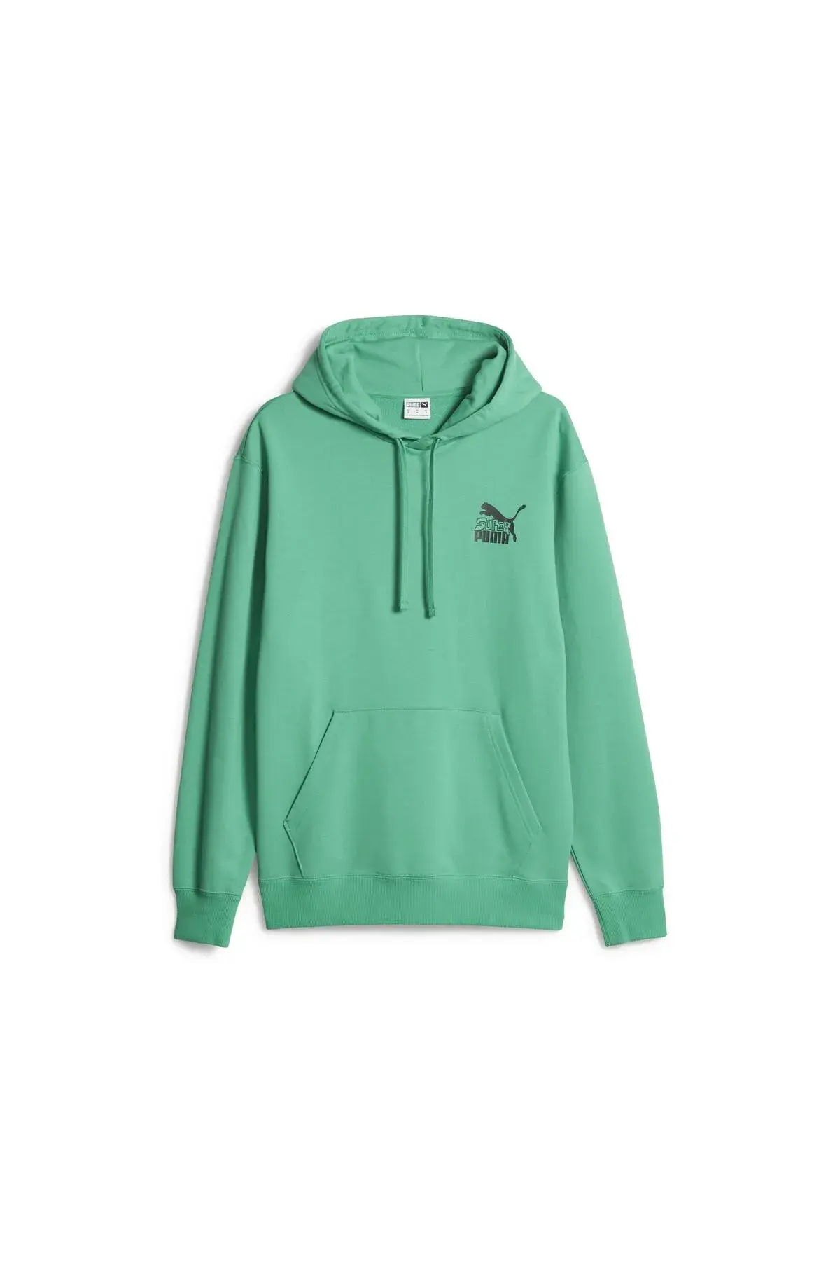 Puma CLASSICS SUPER PUMA Graphic Hoodie TR Yeşil Erkek Hoodie