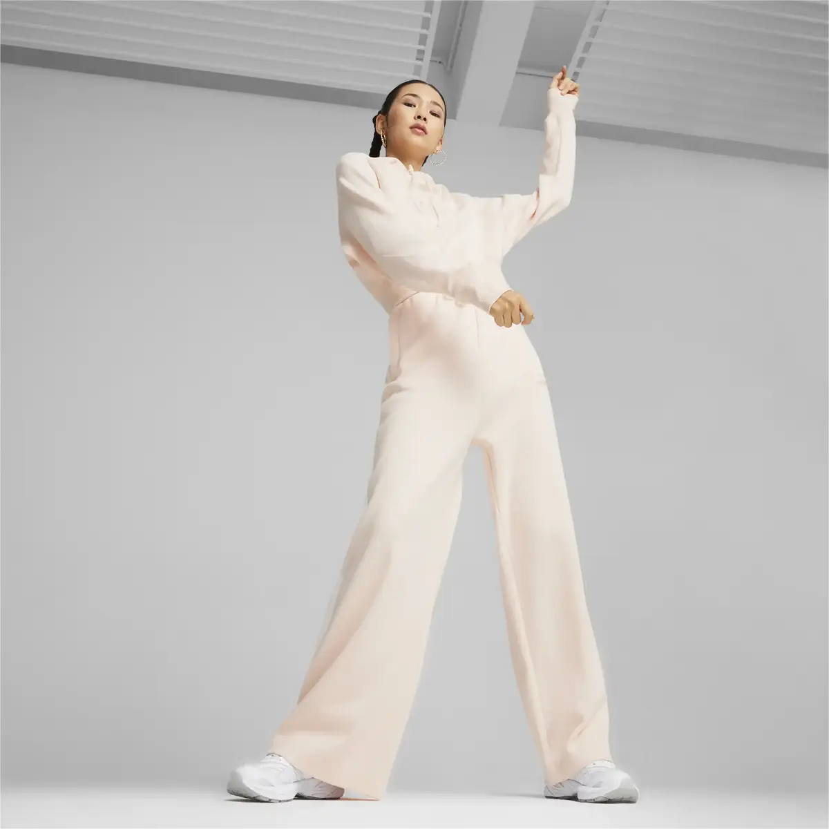 Puma CLASSICS+ Relaxed Sweatpants Pembe Kadın Eşofman Altı