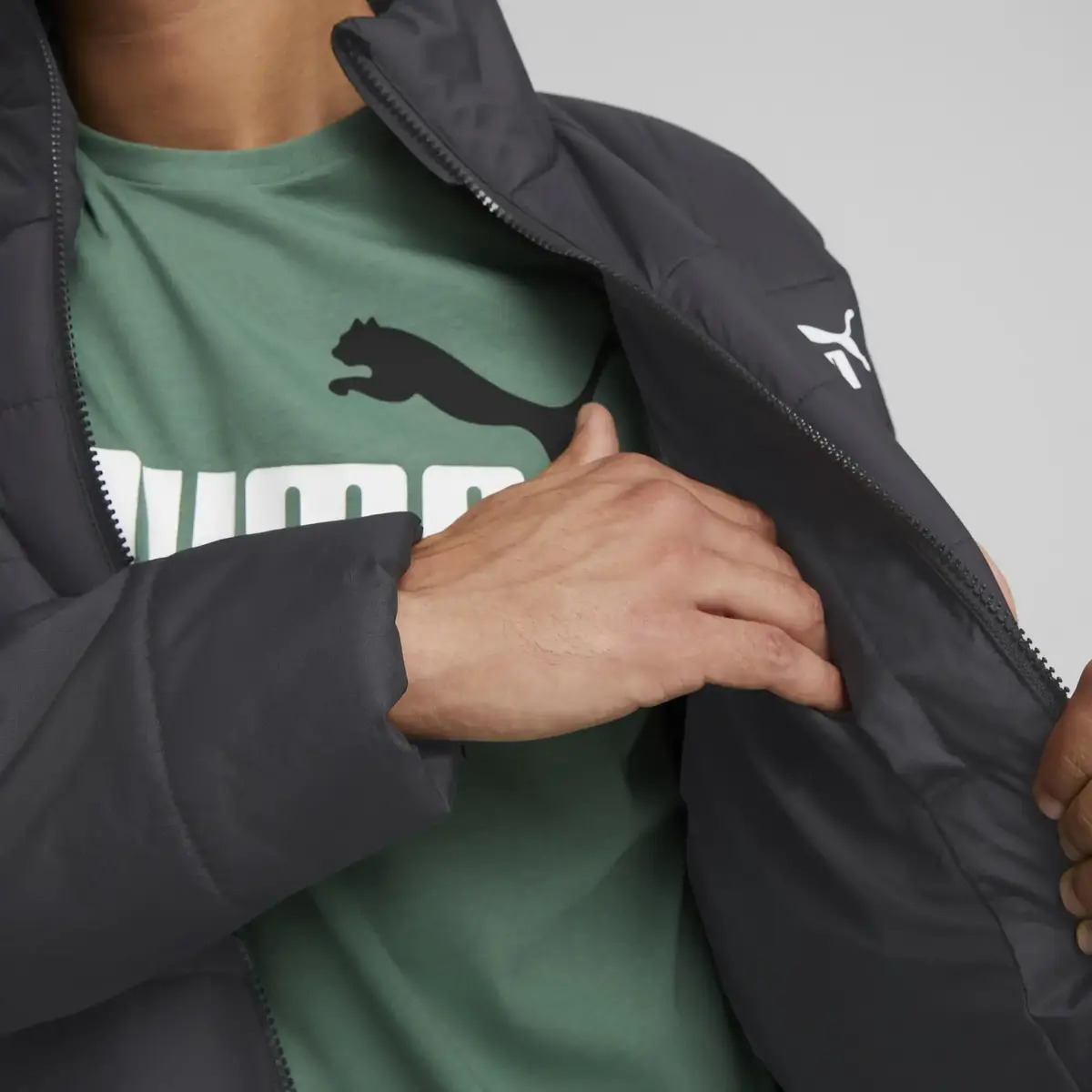 Puma ESS+ Padded Jacket Siyah Erkek Şişme Mont