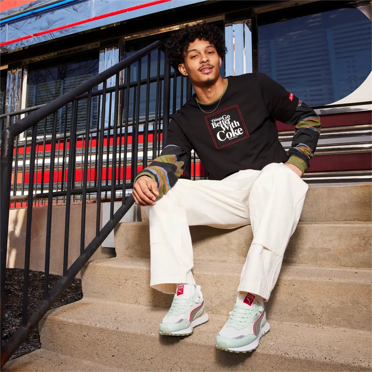 PUMA X COCA COLA Graphic Tee Siyah Erkek T-Shirt