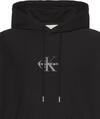Calvin Klein PREMIUM TERRY MICRO MONOLOGO HOO Siyah Erkek Sweatshirt