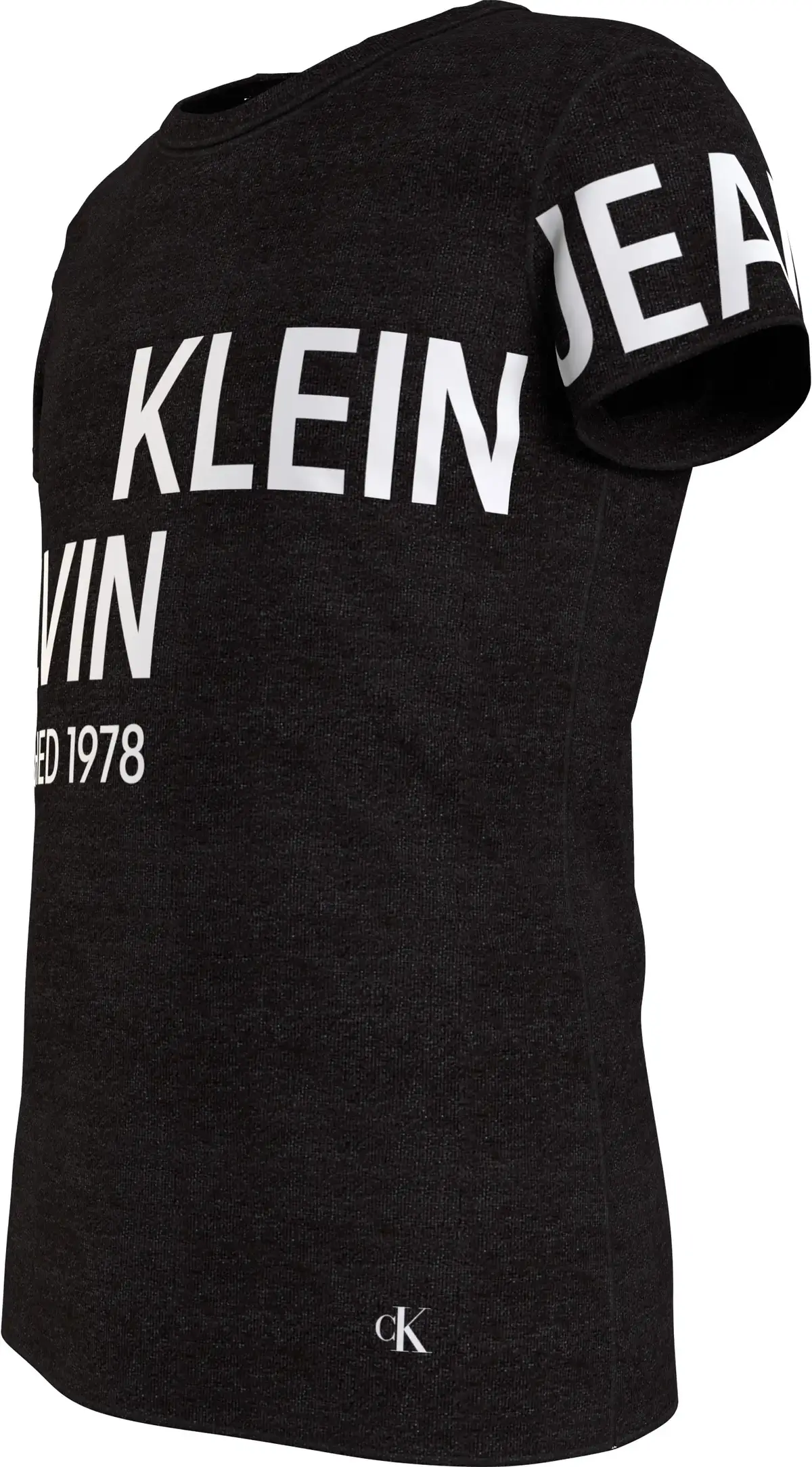 Calvin Klein INST HERO LOGO T-SHI Kadın Siyah T-Shirt