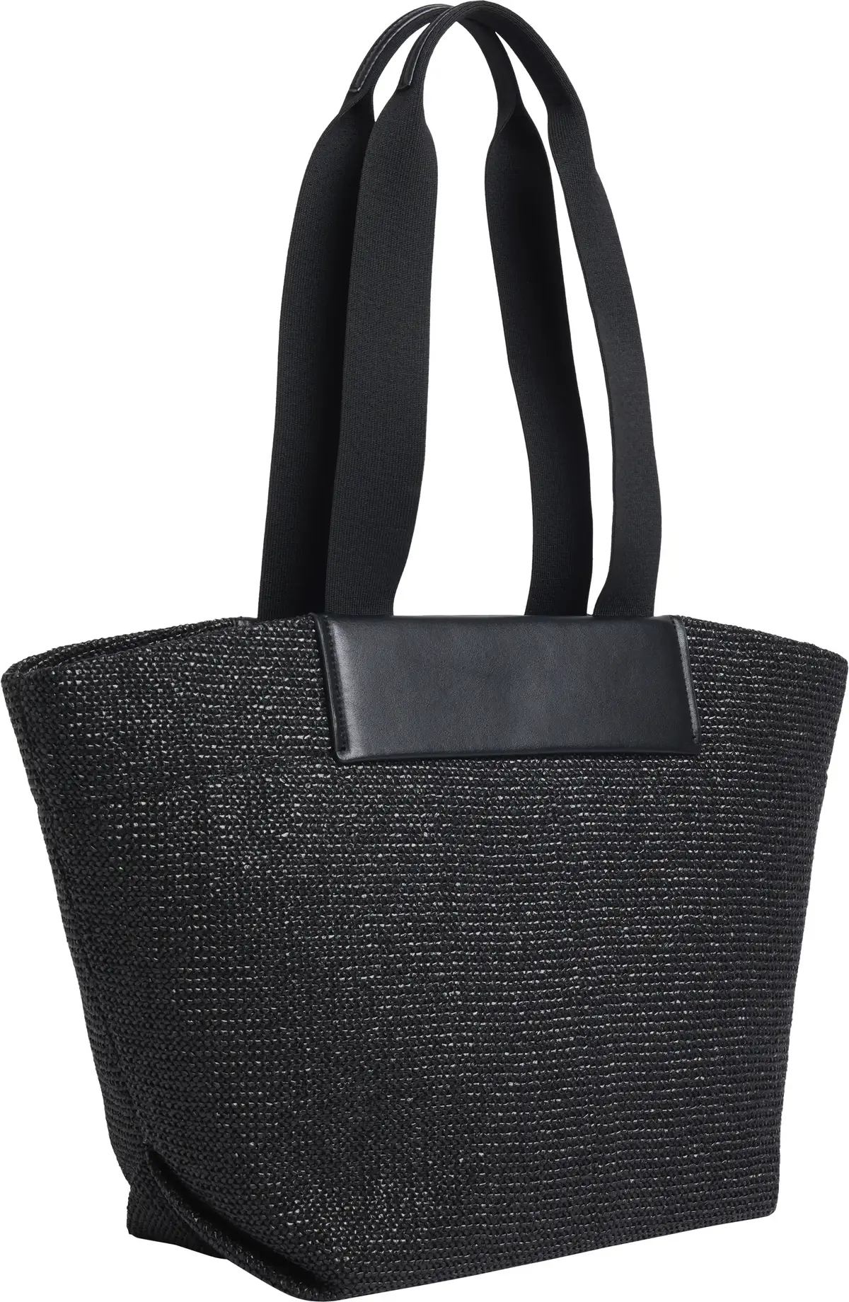 Calvin Klein CK RAFFIA MEDIUM SHO, BEH Siyah Kadın Çanta