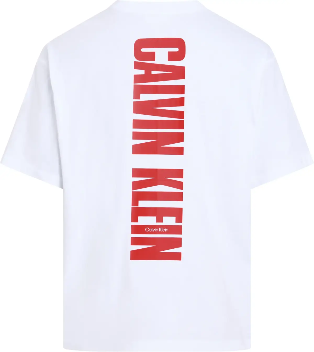 Calvin Klein SS 16S RLX VERT LOGO, YAA Beyaz Erkek T-Shirt & Polo