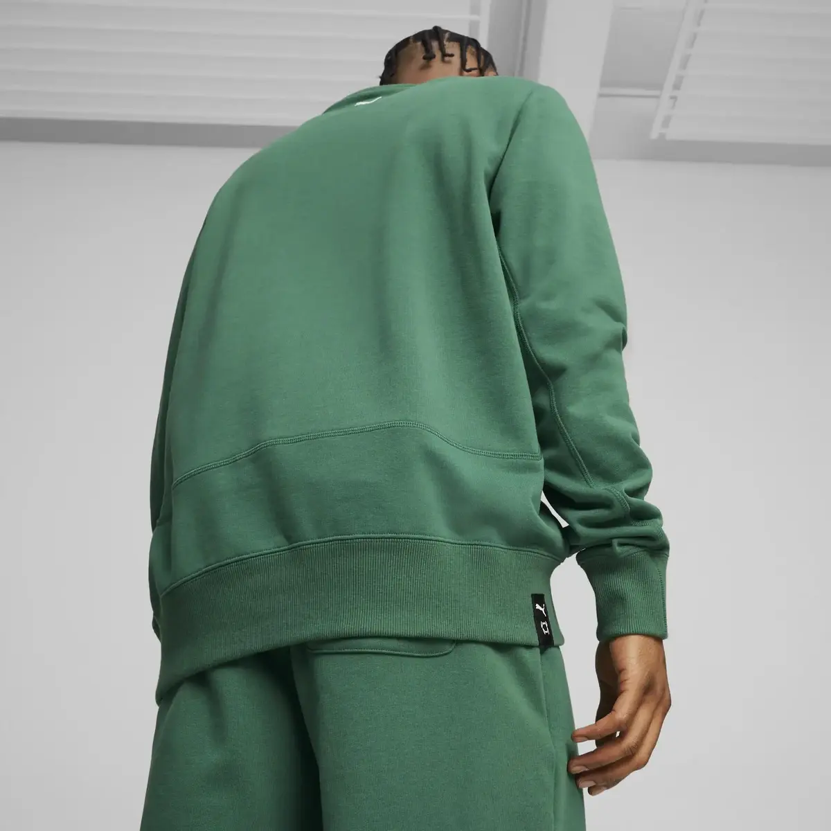 Puma Pivot Crewneck Erkek Yeşil Sweatshirt